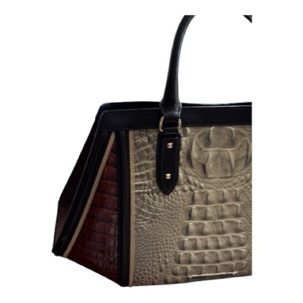BRAHMIN BAG. Arden Satchel,Hemlock Westwood color, leather, never used. - Picture 8 of 11